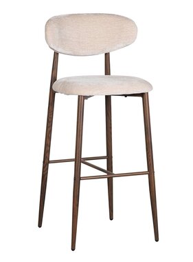 KantoormeubelenPlus Japandi Bar Chair Tan (set van 2)
