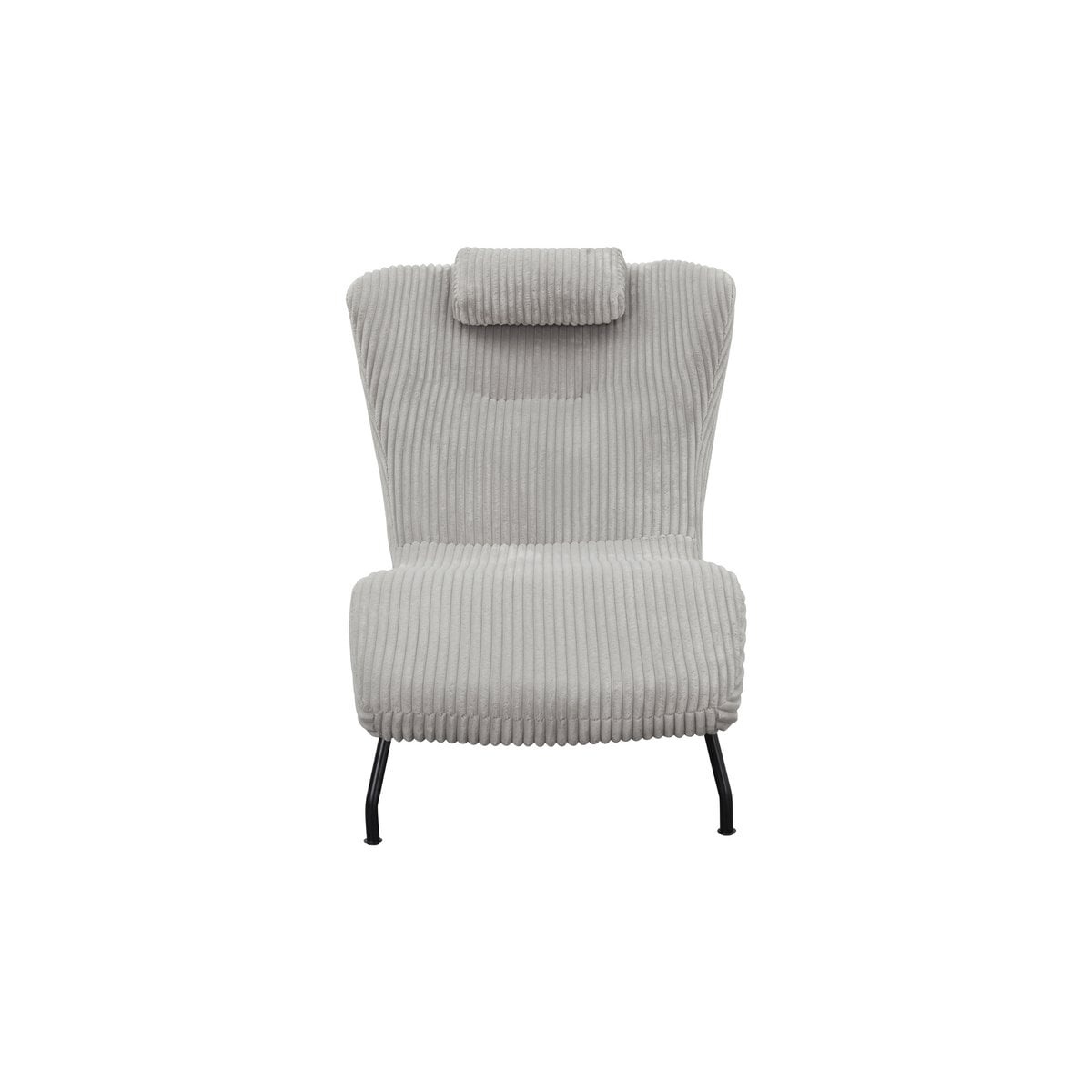 SalesFever Ligstoel lichtgrijze structuurstof