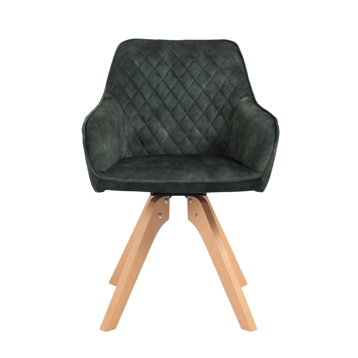 SalesFever Fauteuil vintage fluweel velours, donkergroen