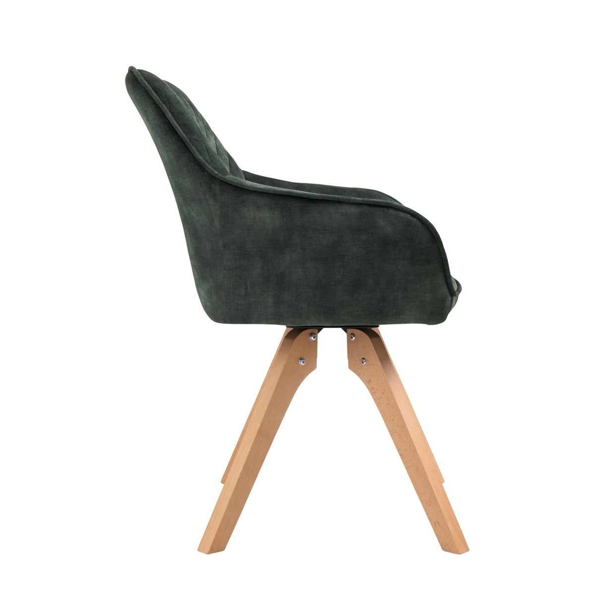 SalesFever Fauteuil vintage fluweel velours, donkergroen