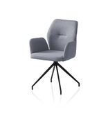 SalesFever Fauteuil met 180° draaifunctie donkergrijs