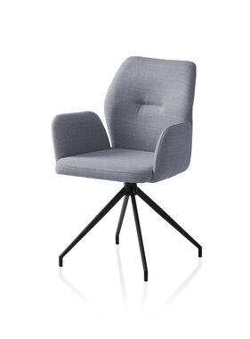 SalesFever Fauteuil met 180° draaifunctie donkergrijs