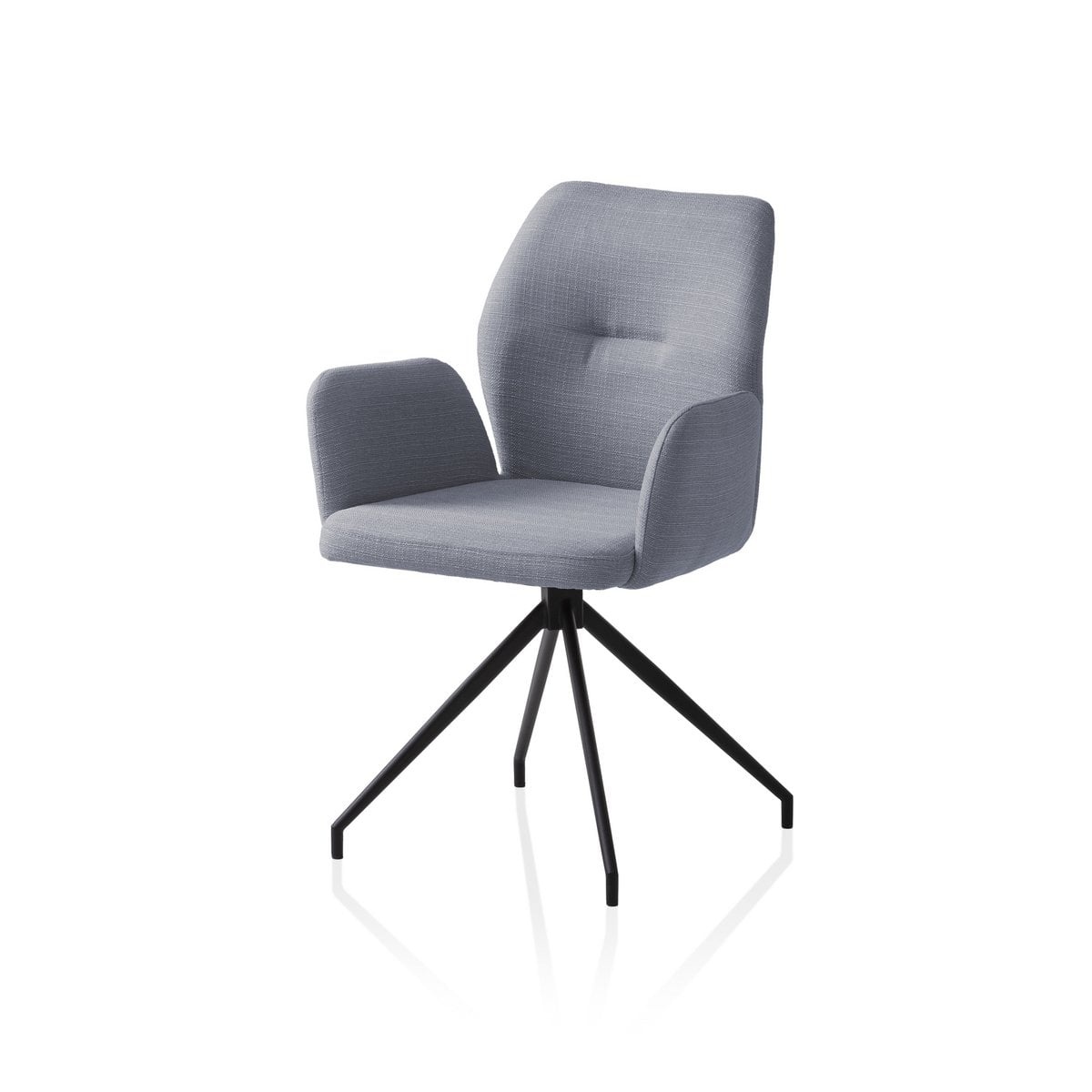 SalesFever Fauteuil met 180° draaifunctie donkergrijs