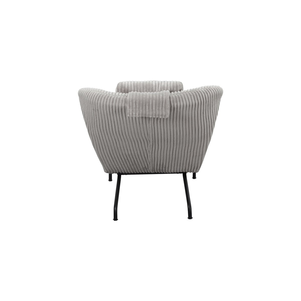 SalesFever Ligstoel lichtgrijze structuurstof