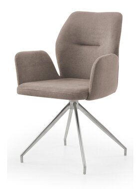 SalesFever Fauteuil met 180° draaifunctie bruin