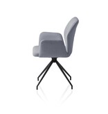 SalesFever Fauteuil met 180° draaifunctie donkergrijs