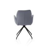 SalesFever Fauteuil met 180° draaifunctie donkergrijs