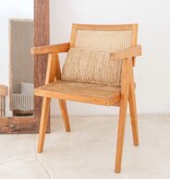 Raffia Sierkussen 50x30 cm met vulling Decoratief kussen Bankkussen DALUNG