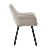 SalesFever Set van 2 fauteuils beige