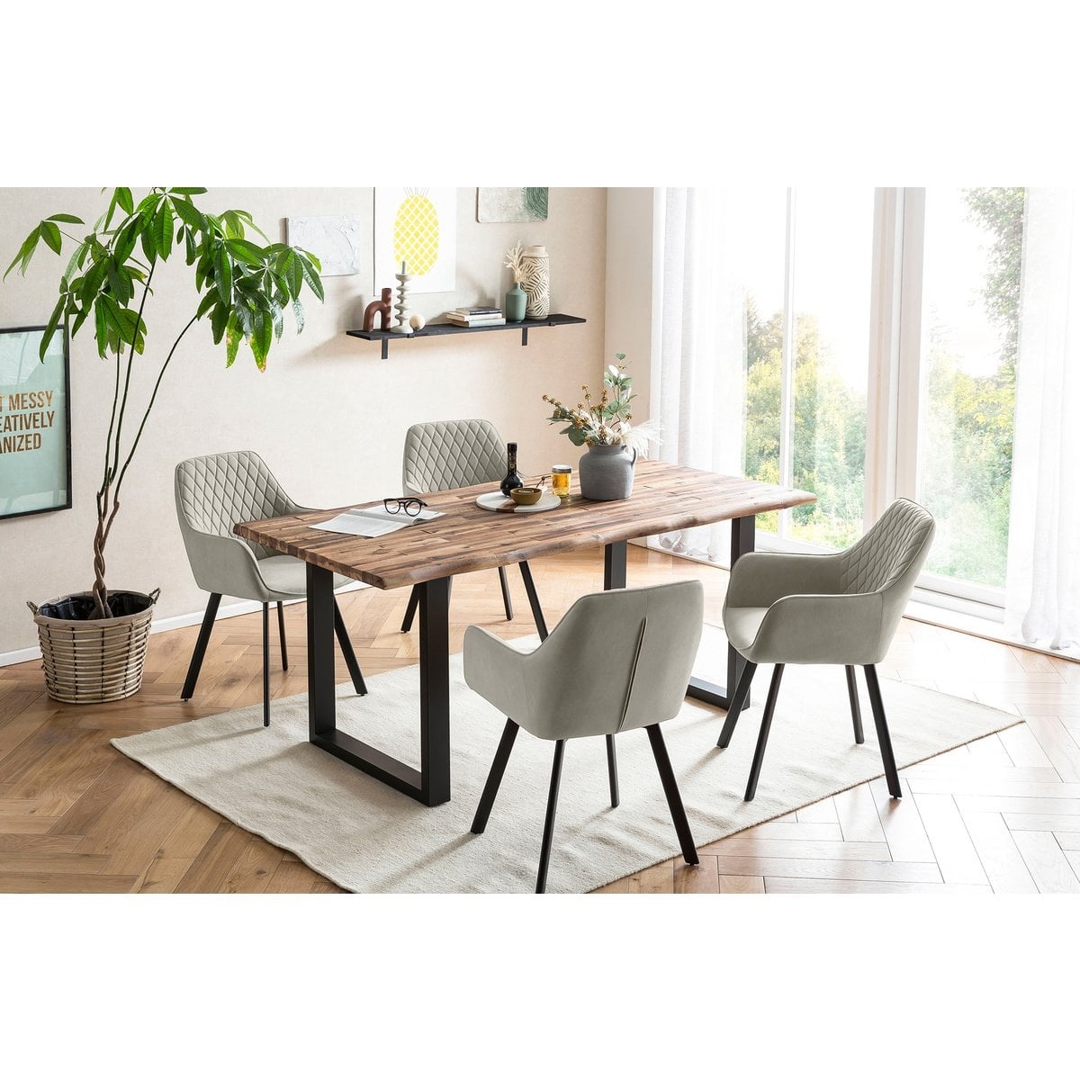 SalesFever Set van 2 fauteuils beige