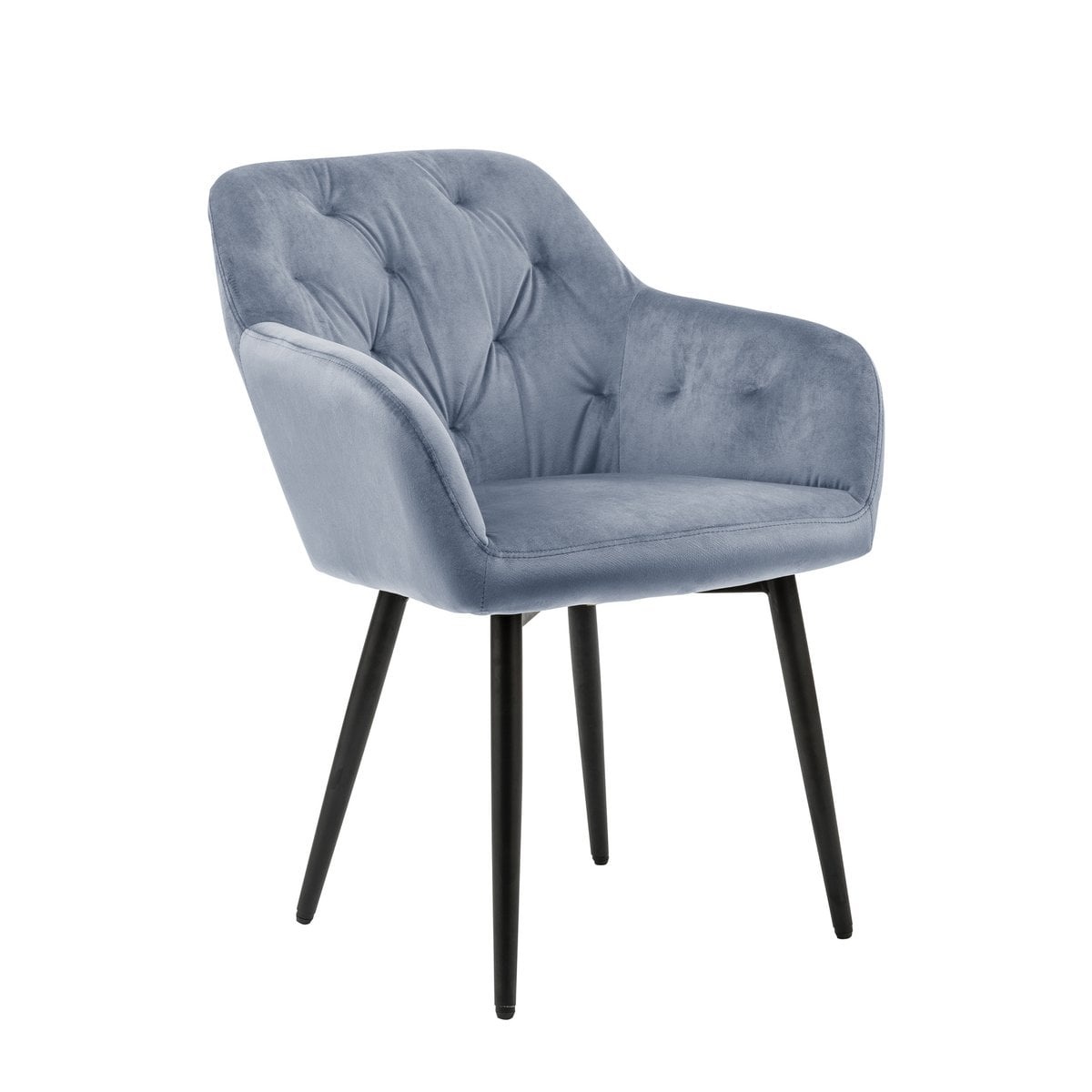 SalesFever Fauteuil lichtgrijs fluweel