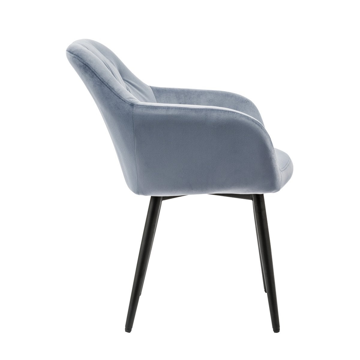 SalesFever Fauteuil lichtgrijs fluweel