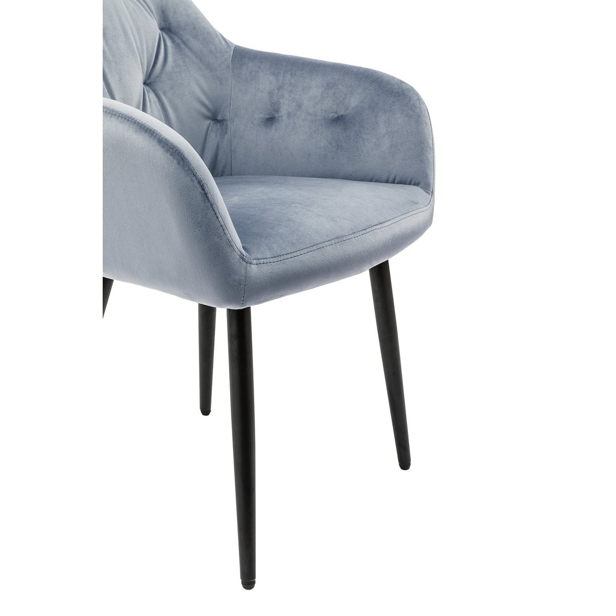 SalesFever Fauteuil lichtgrijs fluweel