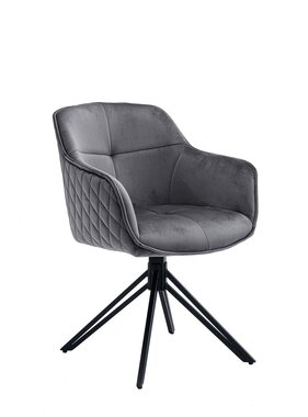 SalesFever Fauteuil met honingraatquilt grijs