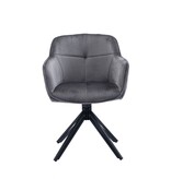SalesFever Fauteuil met honingraatquilt grijs