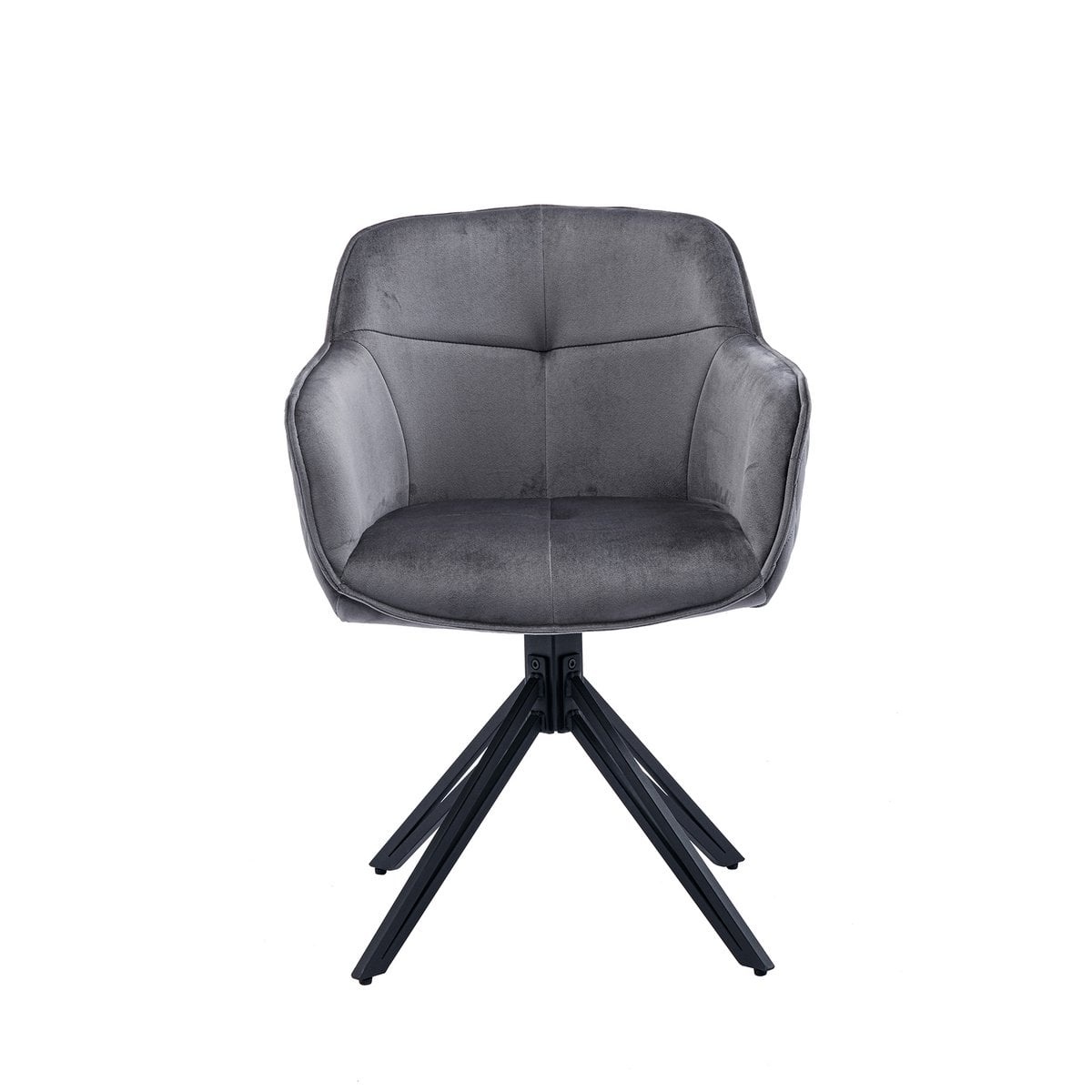 SalesFever Fauteuil met honingraatquilt grijs