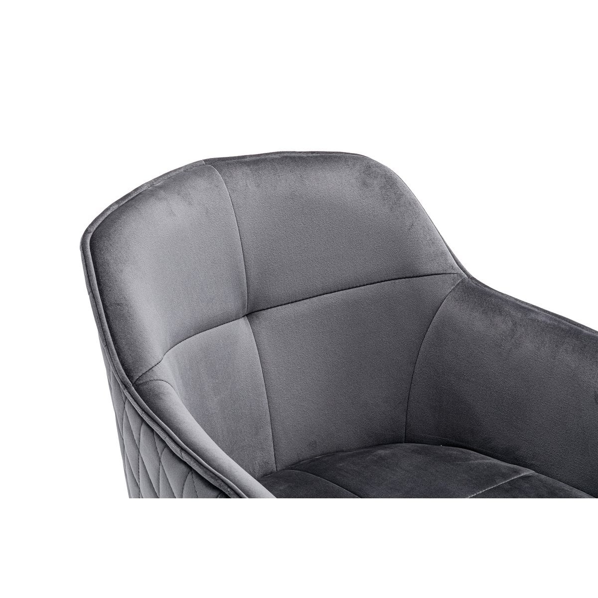 SalesFever Fauteuil met honingraatquilt grijs