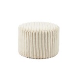 SalesFever Kruk Ø55 cm pluche corduroy beige