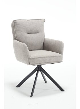 SalesFever Fauteuil structuurstof grijs
