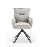 SalesFever Fauteuil structuurstof grijs