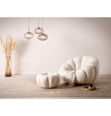 SalesFever Fauteuil- en krukset gemaakt van wit teddybont