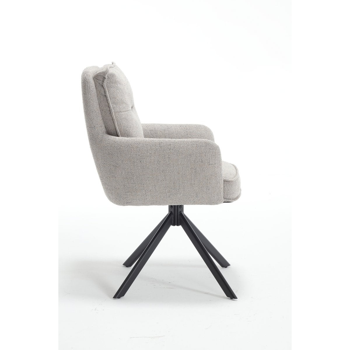 SalesFever Fauteuil structuurstof grijs