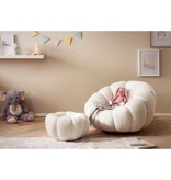 SalesFever Fauteuil- en krukset gemaakt van wit teddybont