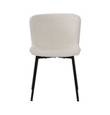 Set van 2 stoelen met bouclé bekleding