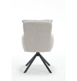 SalesFever Fauteuil structuurstof grijs
