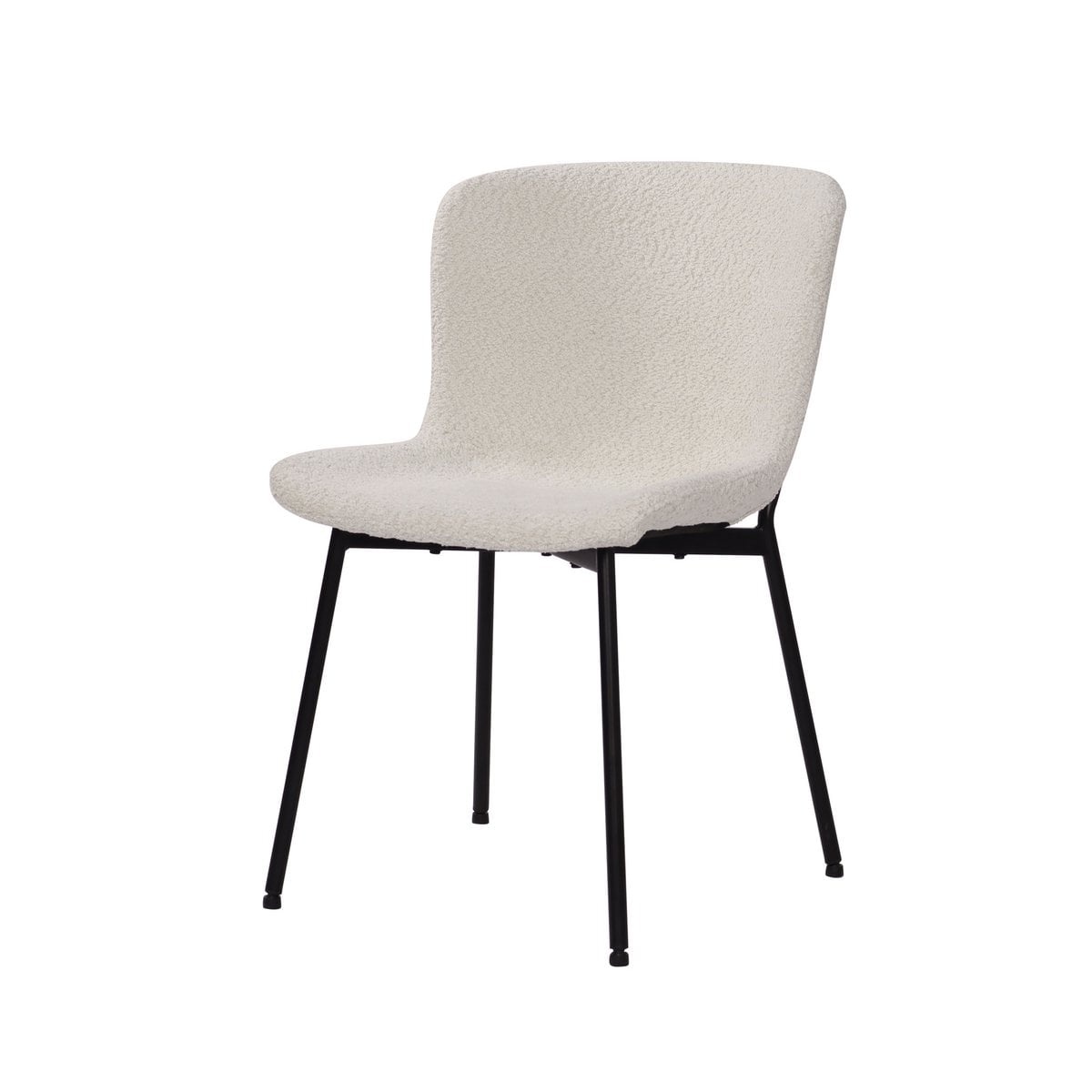 Set van 2 stoelen met bouclé bekleding