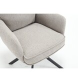 SalesFever Fauteuil structuurstof grijs