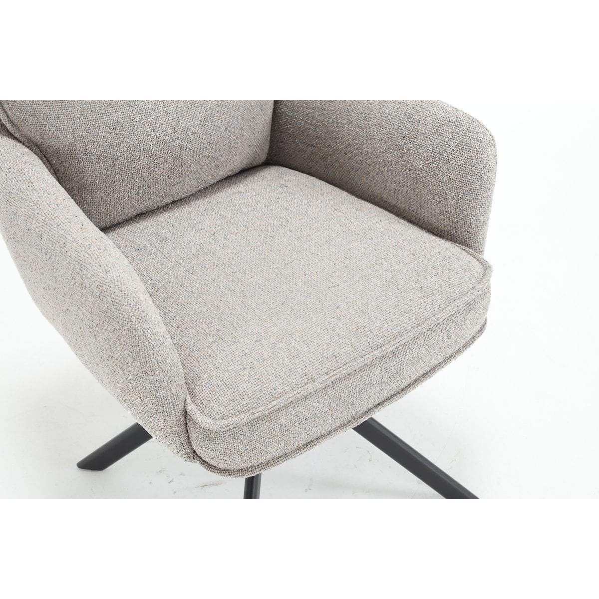 SalesFever Fauteuil structuurstof grijs