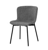 Set van 2 stoelen met bouclé bekleding