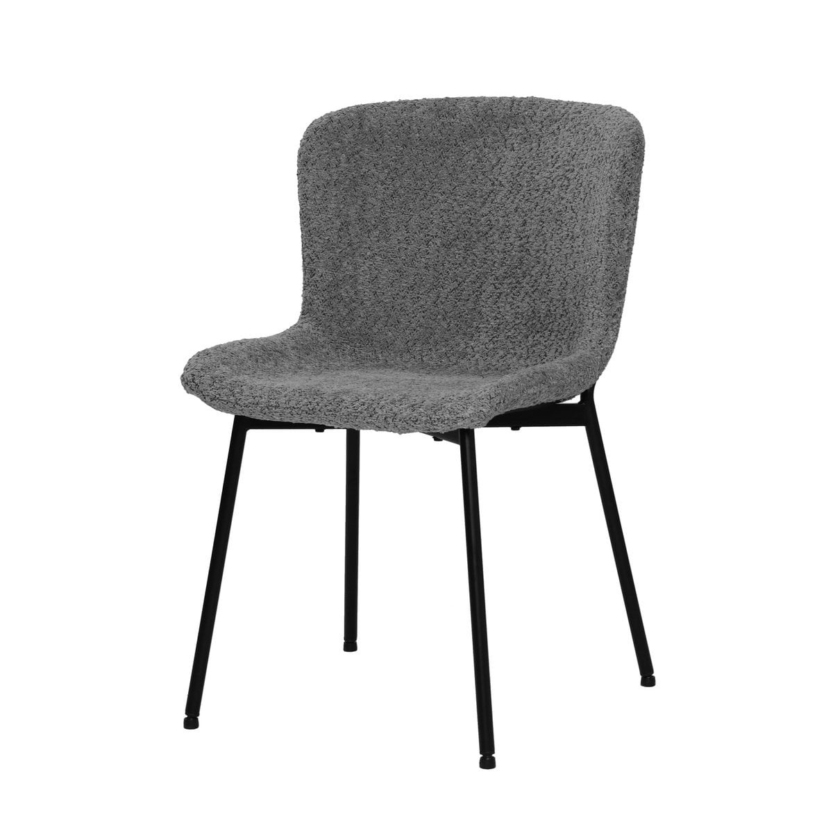 Set van 2 stoelen met bouclé bekleding