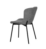 Set van 2 stoelen met bouclé bekleding