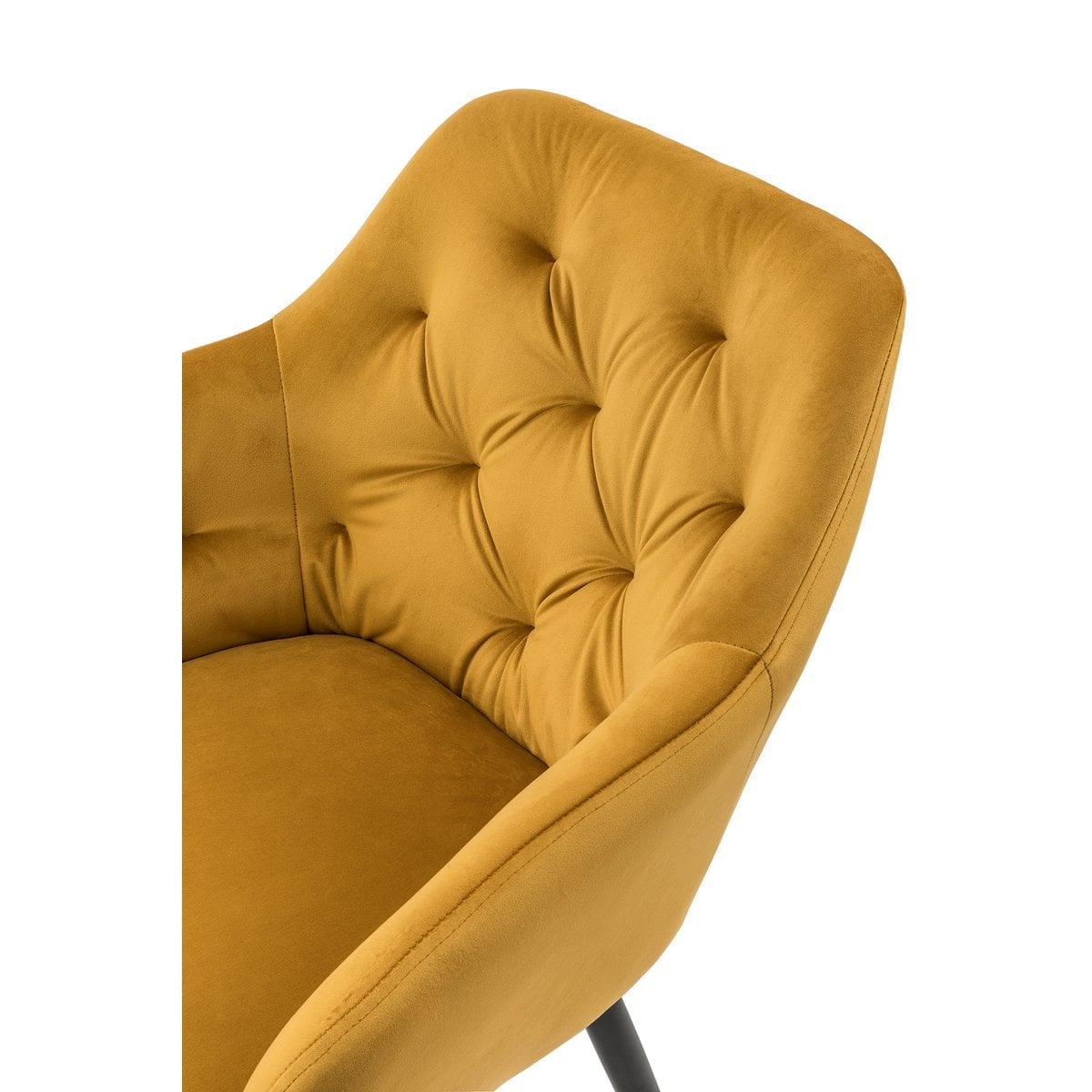 SalesFever Geel fluwelen fauteuil