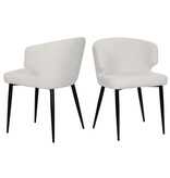 KantoormeubelenPlus Fauteuil set van 2 met teddybont hoes