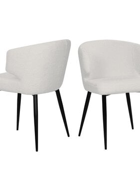 KantoormeubelenPlus Fauteuil set van 2 met teddybont hoes