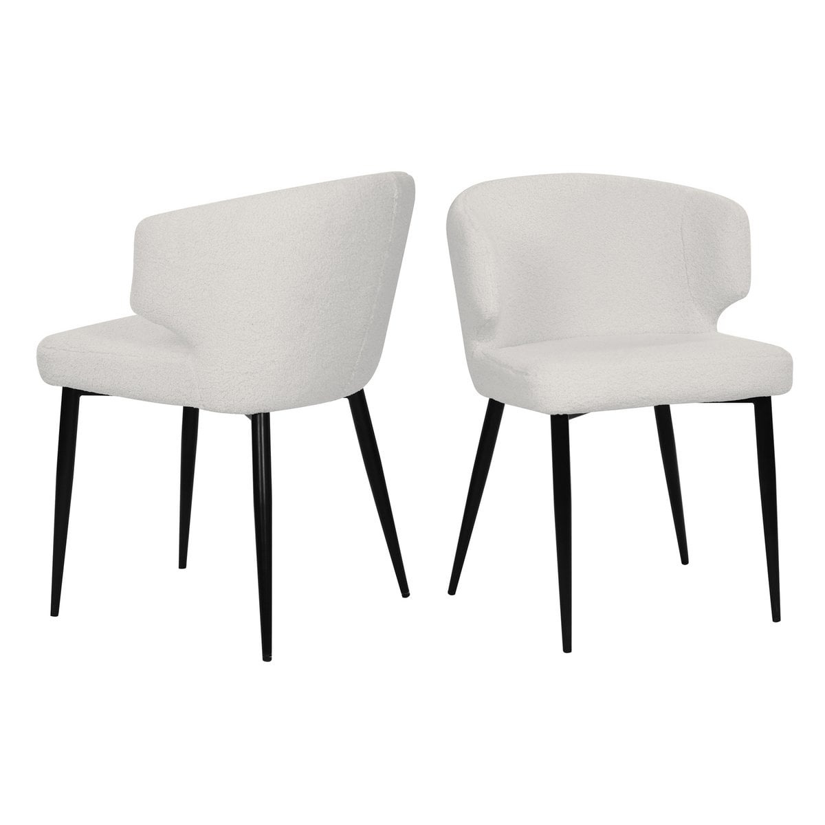 KantoormeubelenPlus Fauteuil set van 2 met teddybont hoes