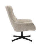 SalesFever Fauteuil chenille stof lichtgrijs