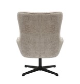SalesFever Fauteuil chenille stof lichtgrijs