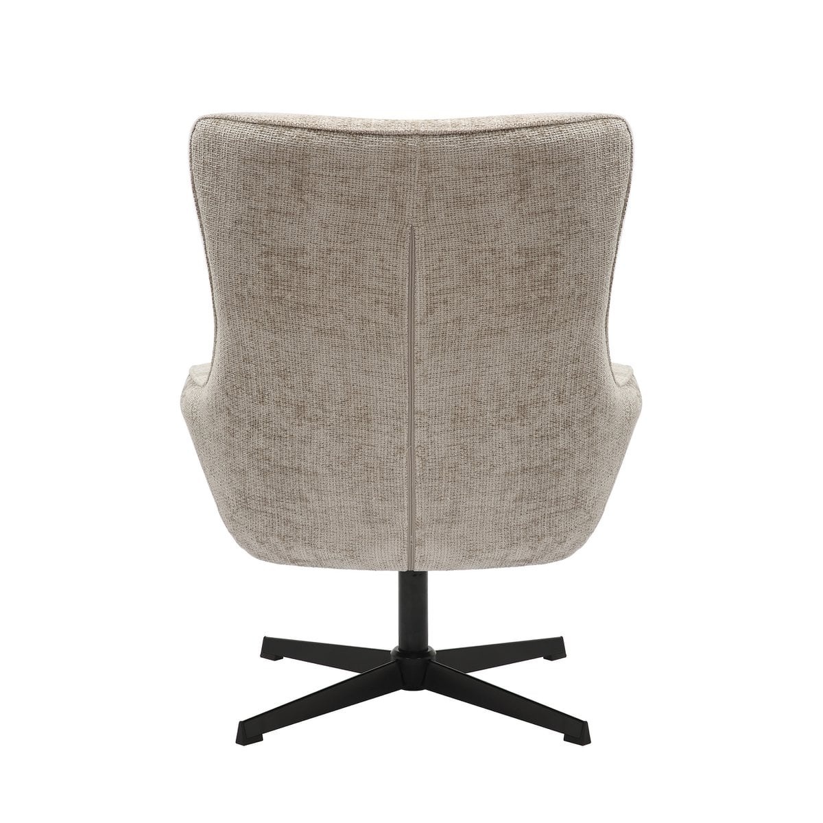 SalesFever Fauteuil chenille stof lichtgrijs