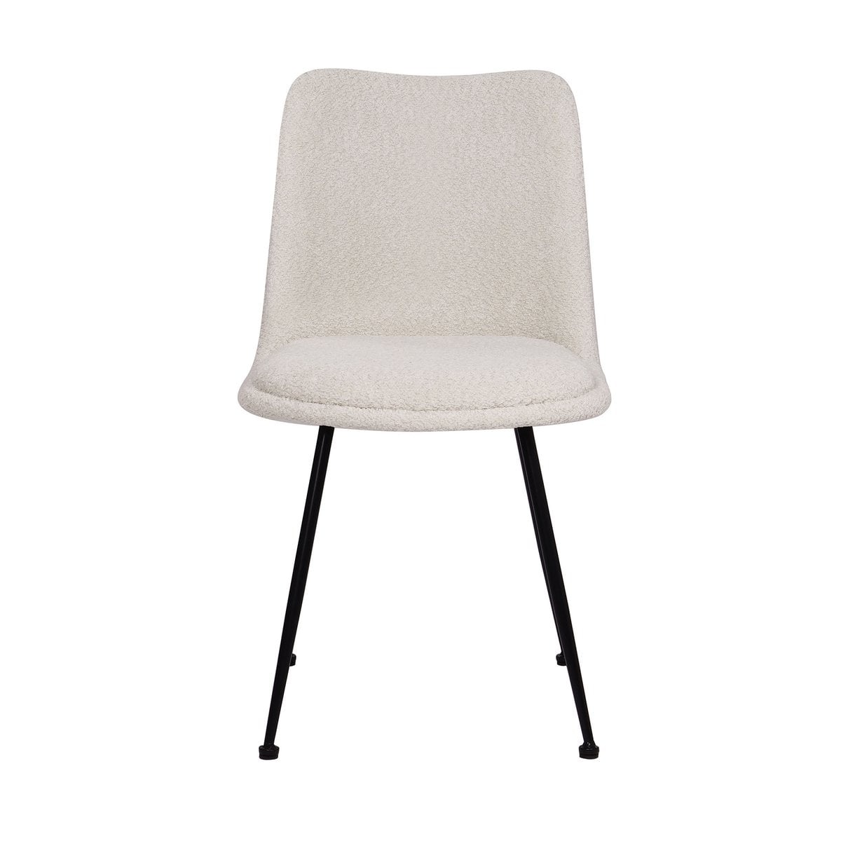 KantoormeubelenPlus Set van 2 stoelen met bouclé bekleding