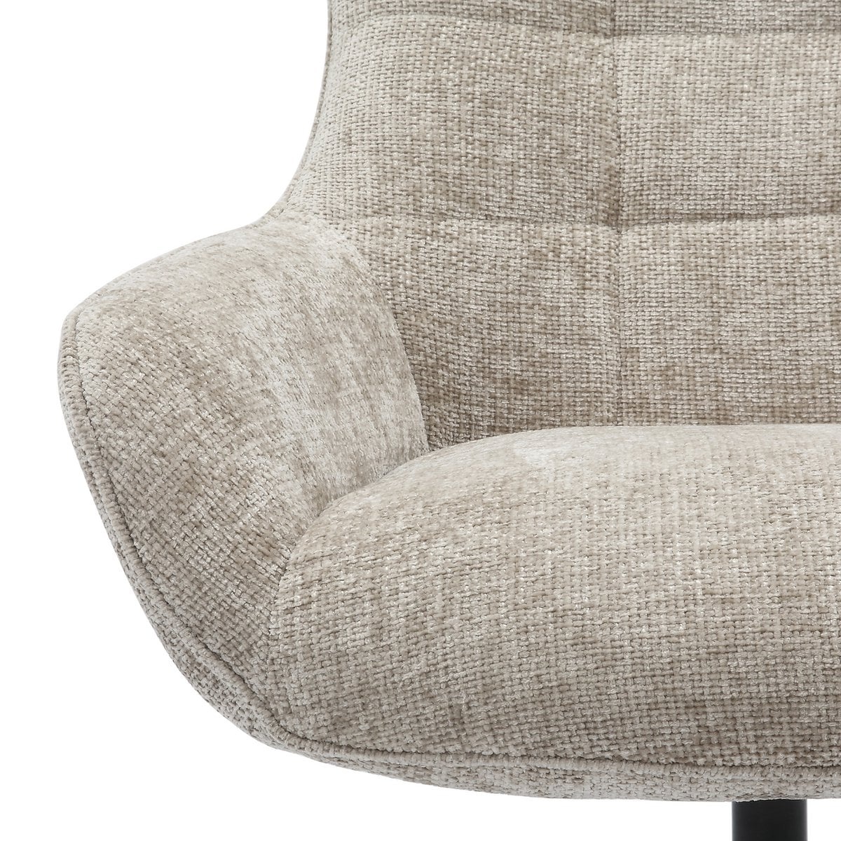 SalesFever Fauteuil chenille stof lichtgrijs