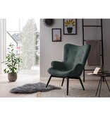 SalesFever Fauteuil dennengroen structuurstof