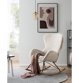 SalesFever Schommelstoel in lamsvachtlook beige