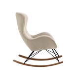 SalesFever Schommelstoel in lamsvachtlook beige