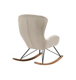 SalesFever Schommelstoel in lamsvachtlook beige