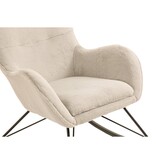 SalesFever Schommelstoel in lamsvachtlook beige