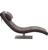 SalesFever Relax ligbed fluweel grijs